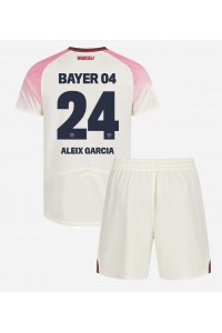 Bayer Leverkusen Aleix Garcia #24 Babytruitje Uit tenue Kind 2025-26 Korte Mouw (+ Korte broeken)